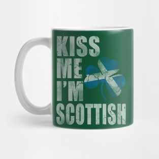 Kiss Me I'm Scottish Irish St Patricks Day Scott Mug